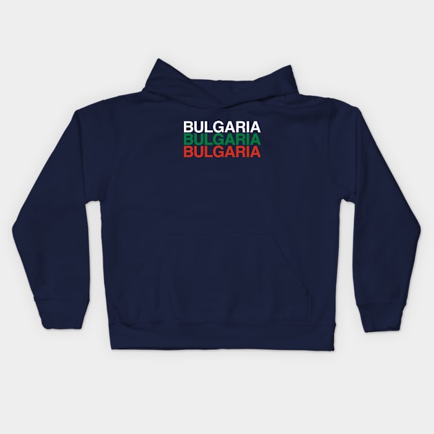 BULGARIA Flag Kids Hoodie by eyesblau